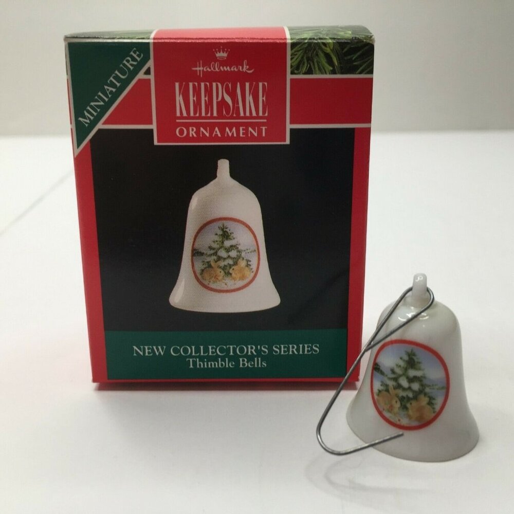 Hallmark Keepsake Collector's Series #1 Thimble Bells Christmas Ornament 1990 Be